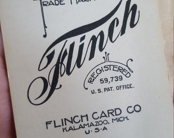 Vintage 1913 Flinch Card Game - Rare Collectible Edition - Etsy