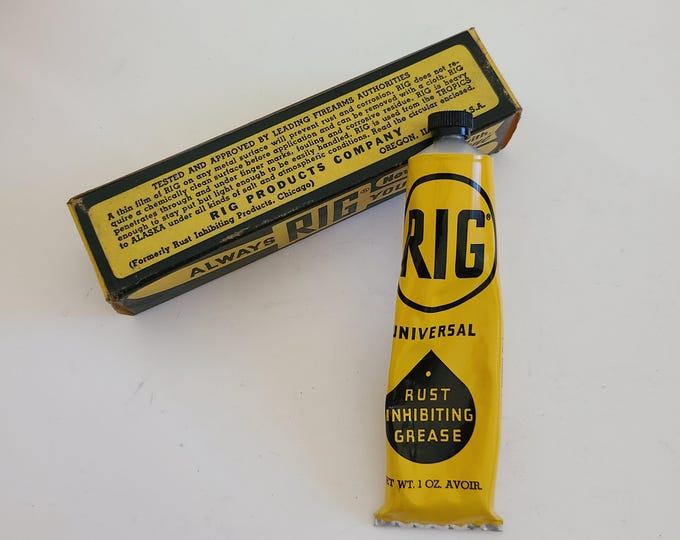 Vintage Circa 1960's Boxed Tube of Rig Universal Rust Inhibiting Gun ...