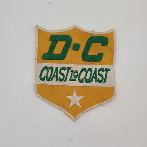 Vintage 1950s D-C Coast to Coast Trucking Embroidered Patch