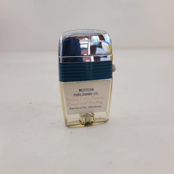 Vintage 1960s Scripto VU-Lighter: Western Publishing Advertising, NOS