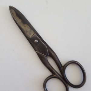 Vintage pair of Klein Tools Inc Electricians scissors, No.2100-7 worn finish, &quot;Exla&quot; brand Germany