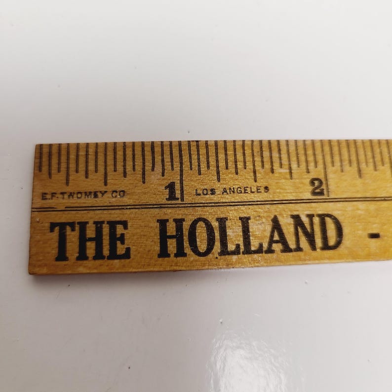 Helwig Company Ruler Vintage Holland Hotel Ruler: 1930s Advertising, Duluth MN - Etsy