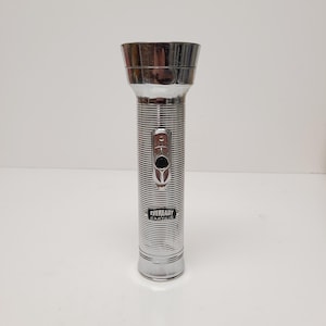 Antique 1910's Japanese Flashlight: Domed Glass Lens, Paper Tube