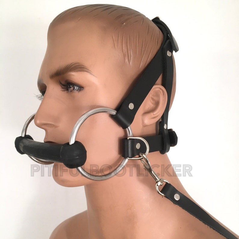 Leather PONY Play Bridle Gag w Reins Head Harness Bit Genuine Etsy