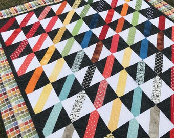 Paint By Row Pattern | Jelly Rolly Quilt | Beginner Friendly