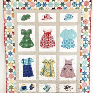 Cut Outs Quilt Pattern | Applique Project | Paperdolls