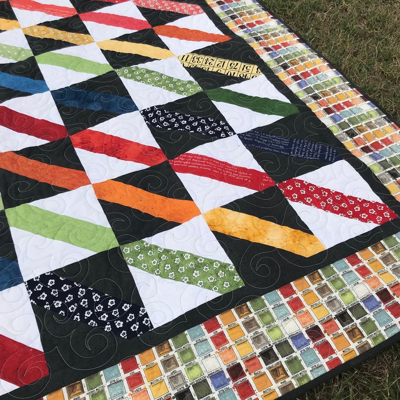 Paint By Row Quilt Pattern Painter's Palette Quilt J Etsy