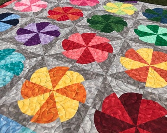 Fans or Flowers Quilt Pattern | Sewing Curves | Templates