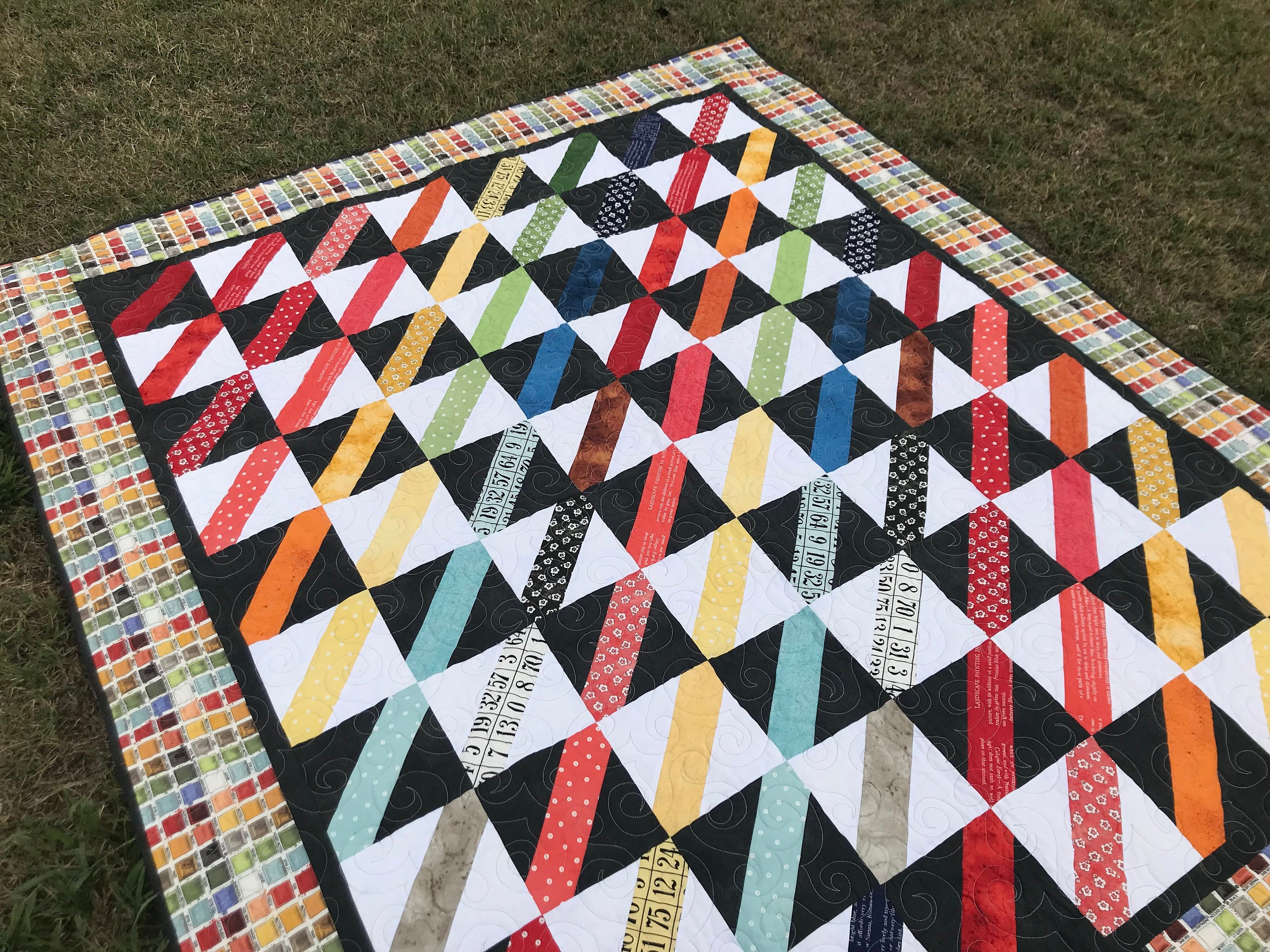 Paint By Row Quilt Pattern Painter's Palette Quilt J Etsy