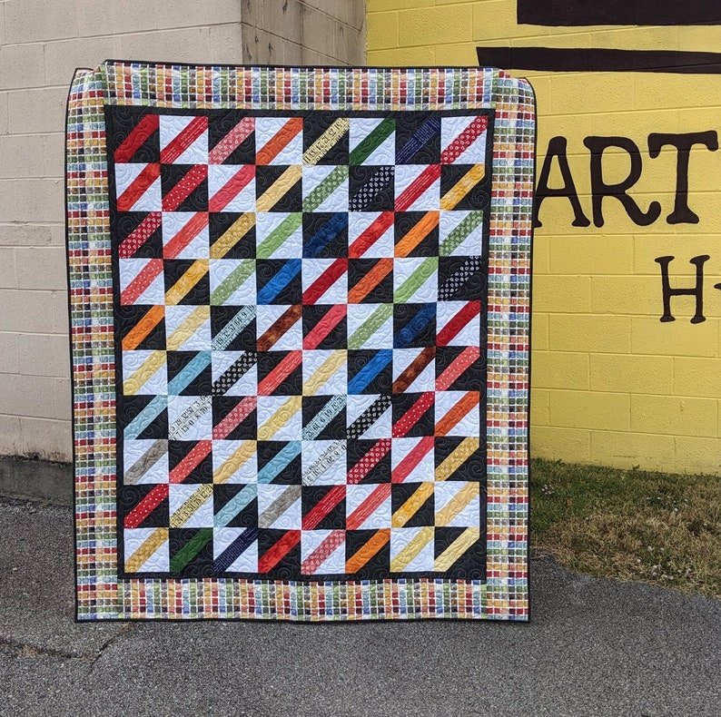 Paint By Row Quilt Pattern Painter's Palette Quilt J Etsy