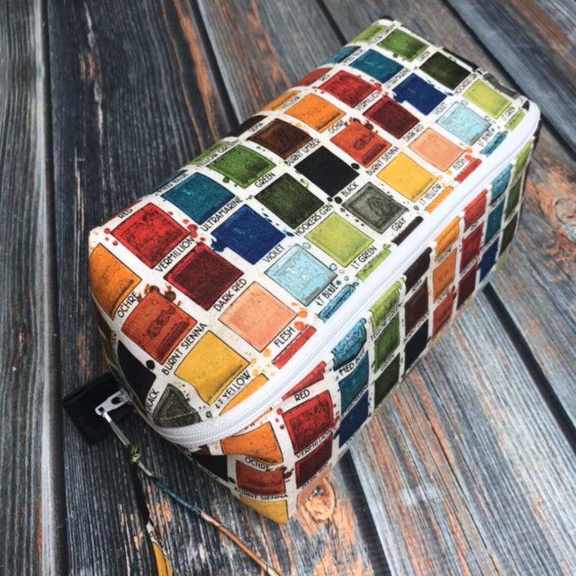 Paint Palette Zipper Pouch Art Supply Pouch Artsy Bag Etsy