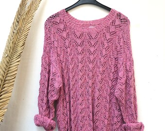 Vintage Pullover, 80s/90s, Handmade, Oversized