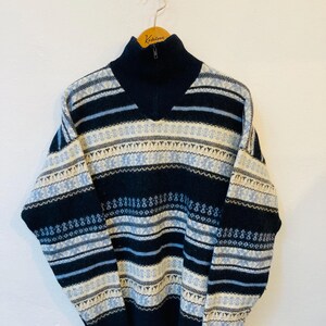 Vintage Pullover, Size M, 80% Wool