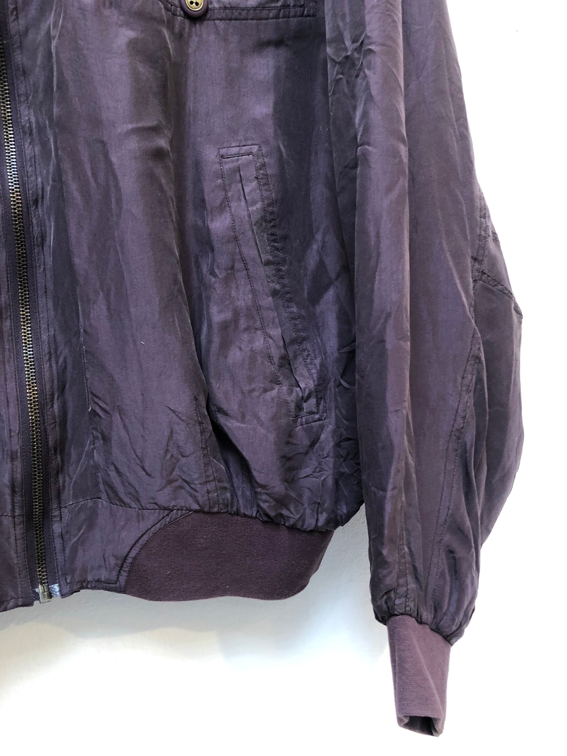 Vintage Silk Blouson, 80s, Size L - Etsy