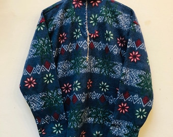 Vintage Fleecepullover, Größe M