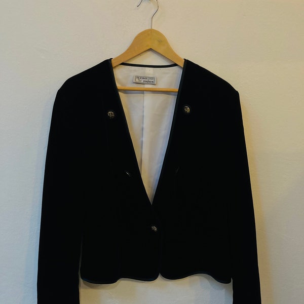 Vintage Samt Jacke, Größe L/XL