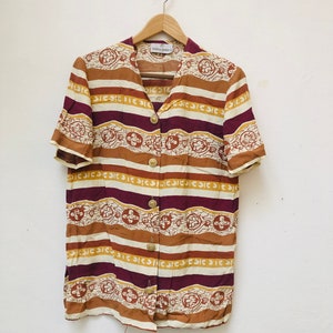 Vintage Blouse, Size L, Viscose