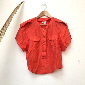 Vintage Blouse, 80s/90s, Size S, Silk