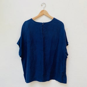 Vintage Silk Blouse, Size XL