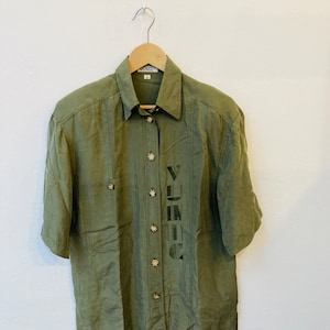 Vintage Silk Blouse, Size M