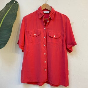 Vintage Blouse, 80s/90s, Size M, Silk