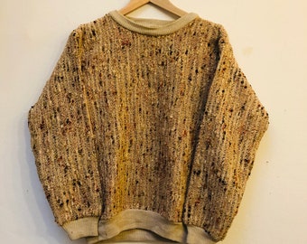 Vintage Pullover, Wool Mix, Size S/M