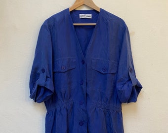 Vintage Seidenbluse, Größe XL