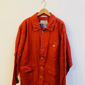 Vintage Jacke, Leinen, Größe M