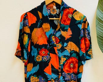 Vintage Blouse, Size M, Viscose