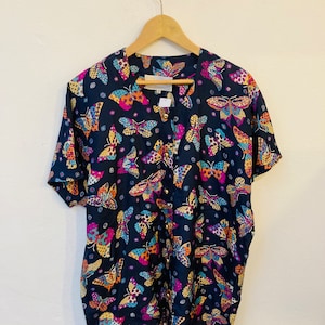 Vintage Silk Blouse, Size M
