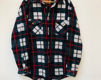 Vintage Fleece Shirt, Größe XXL
