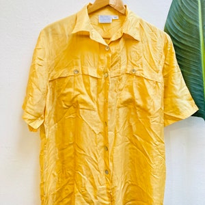 Vintage Seidenbluse, Größe M