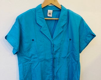 Vintage Silk Blouse, Size M