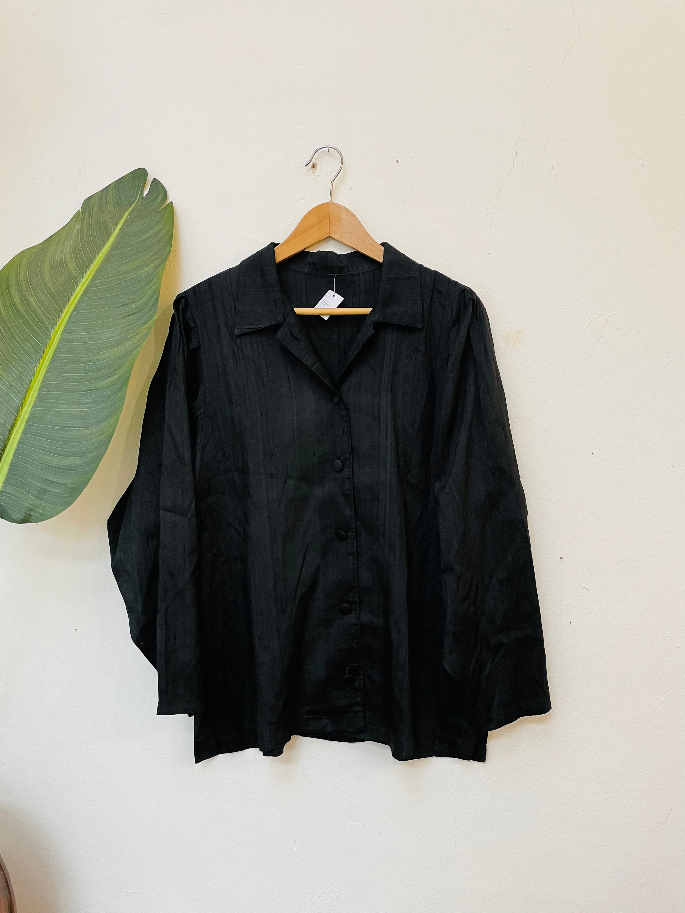 Vintage Silk Blouse, Size M