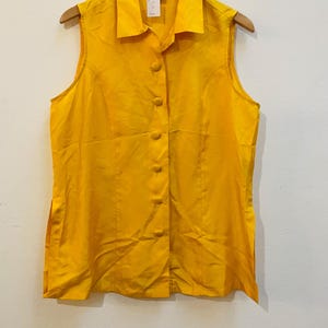 Vintage Silk Blouse, Size XL