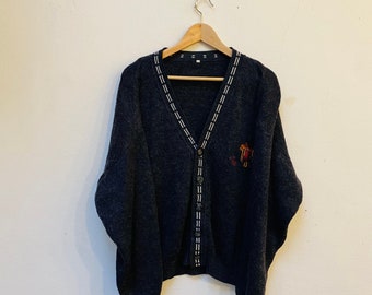 Cárdigan de punto vintage, 80s / 90s, talla S