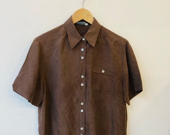 Vintage Seidenbluse, Grösse 38