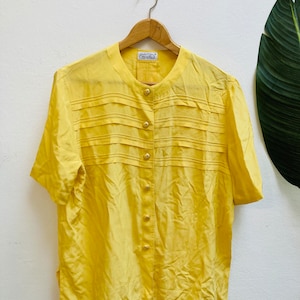 Vintage Seidenbluse, Größe M/L