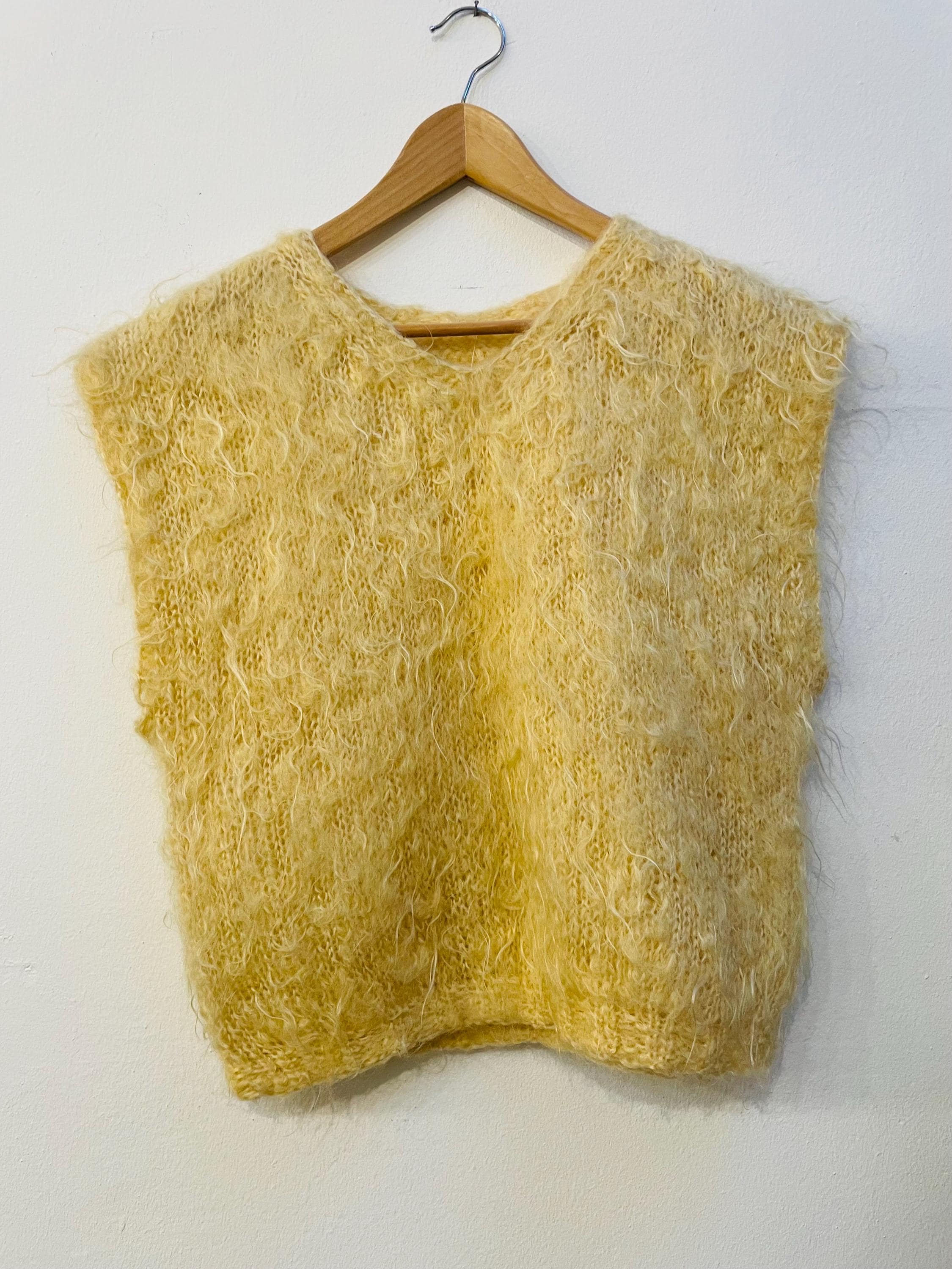 Vintage Mohair Slip-Over, Pullunder, Size L