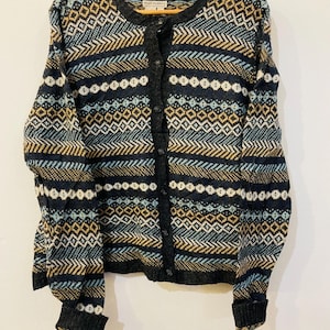 Vintage Cardigan, Size L, reine Wolle
