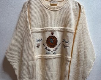Maglione vintage, misto lana, anni '80/'90, taglia M