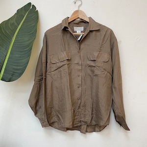 Vintage Silk Blouse, Size M
