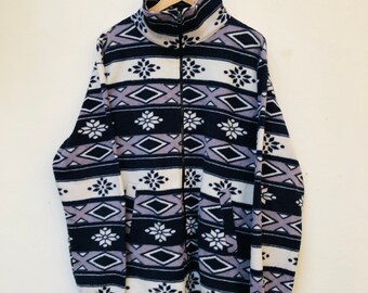 Fleecepullover vintage, Taglia L