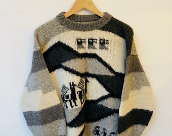 Vintage Pullover, Grösse M, Wolle