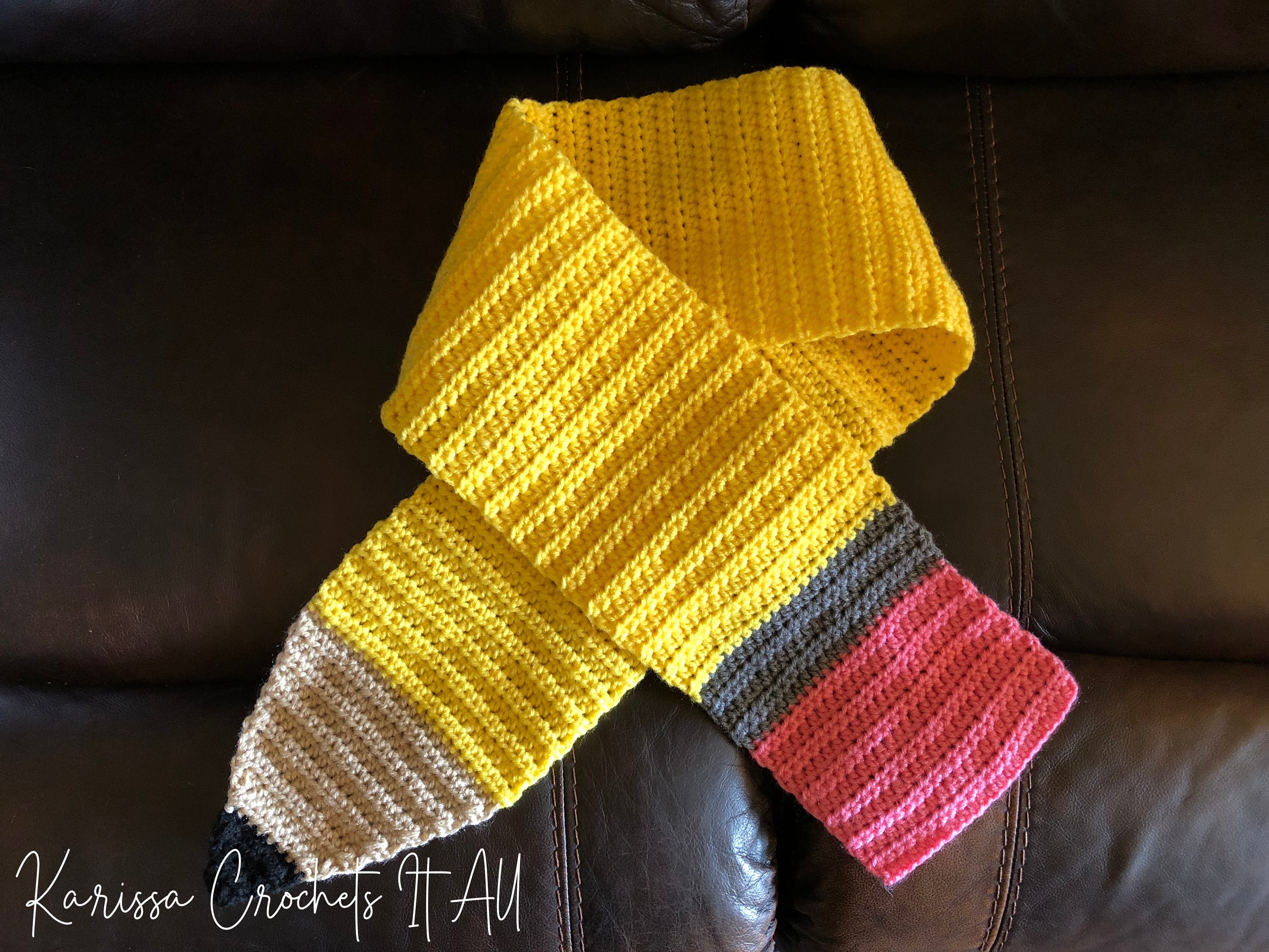 Pencil Scarf Crochet Pattern Crochet Crochet Pattern Scarf Etsy