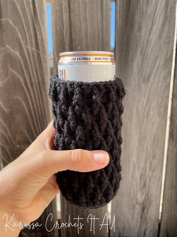 Crochet Slim Can Koozie Pattern | Slim Can Cooler Cozy, DIY Handmade Koozie