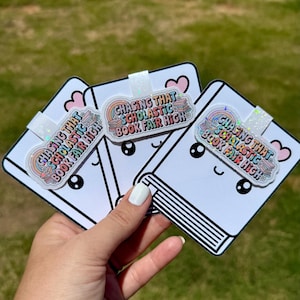 Scholastic Book Fair Magnetic Bookmark | Book Lover Gift | Teacher Bookmark | Funny Magnetic Page Marker | Bookish Stationery