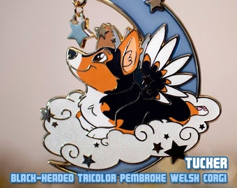 Black-Headed Tricolor Pembroke Welsh Corgi Ornament