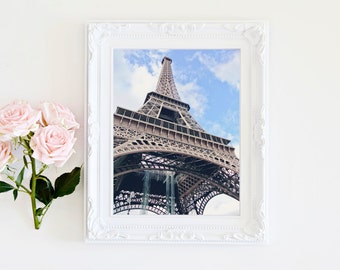Eiffel Tower Print, Paris Print, Paris Art, Travel, Paris Wall Decor, Paris Photography, Pastel Eiffel Tower, Pastel Paris -  Photo Print