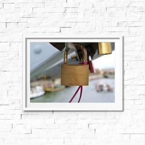 Paris &quot;Joli Coeur&quot; Love Lock - Photo Print